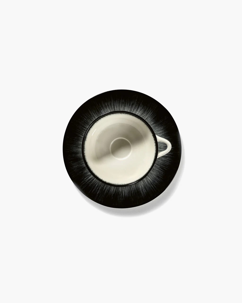 Lot De 4 Saucer Cappuccino - Blanc Desiree - By Roger Van Damme