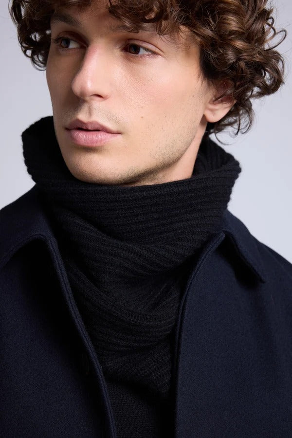 Scaldacollo Elio - Nero - Unisex - 100% Cashmere