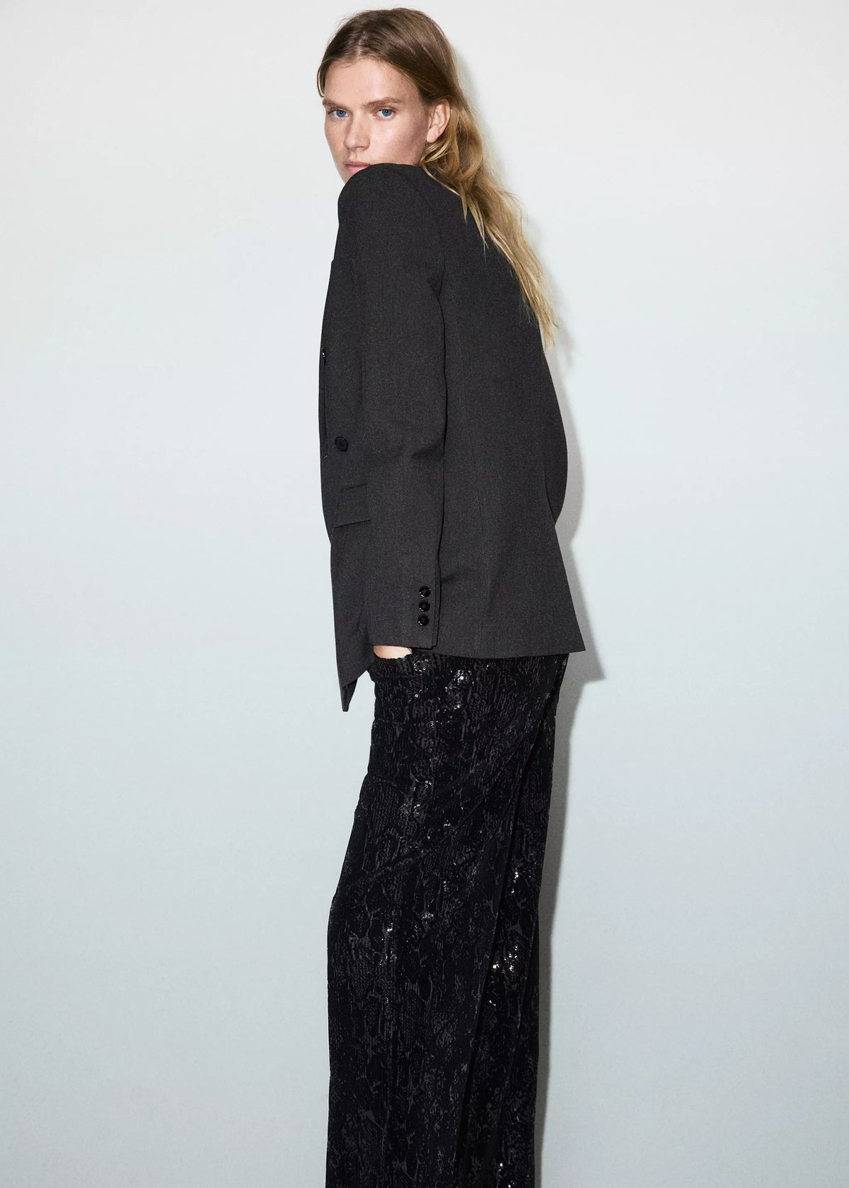Pantalon Droit Paillettes