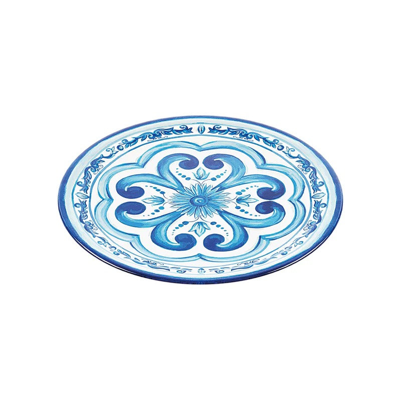 Lot De 4 Assiettes Plates "Blues"