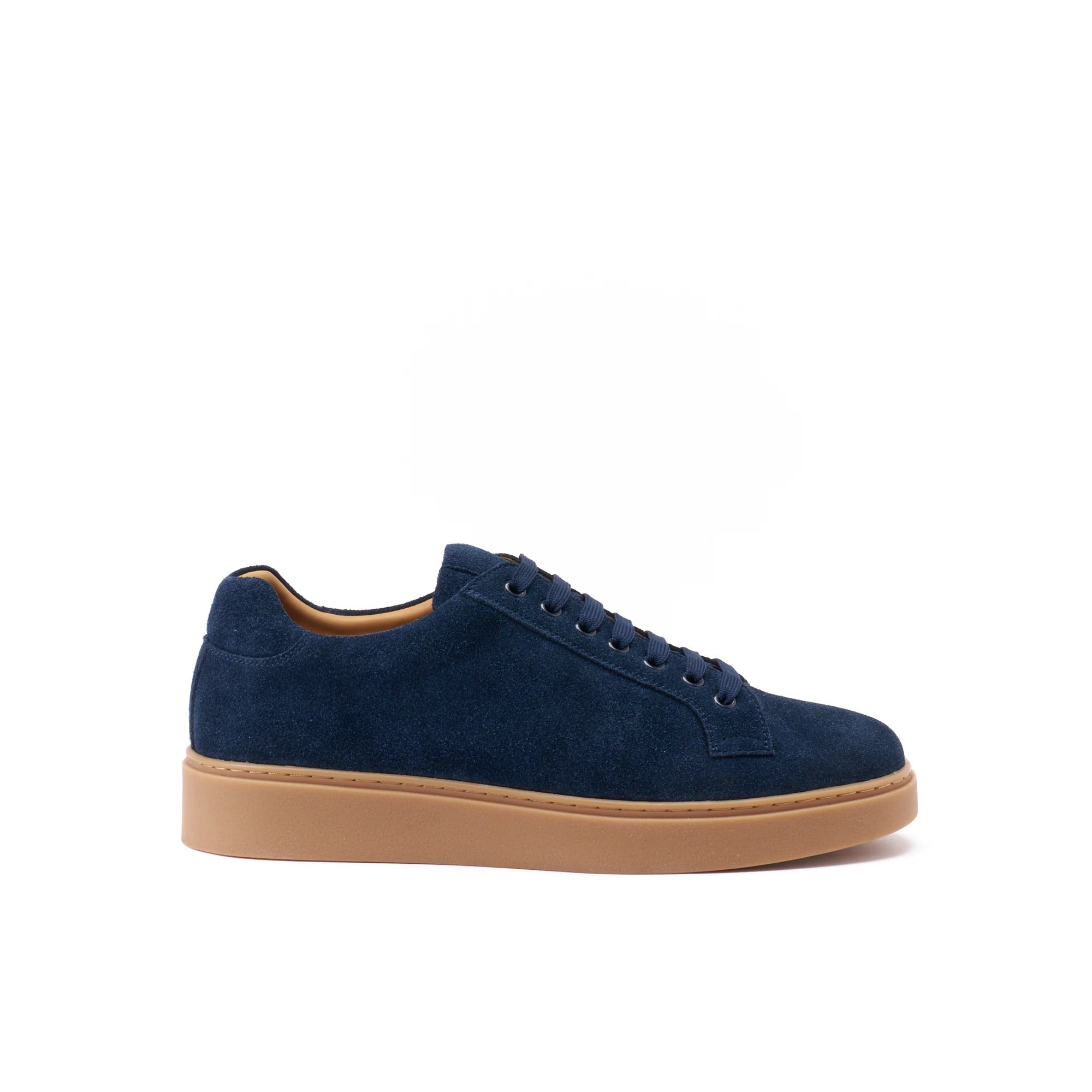 Lace-Up Trainers - Navy Blue - Men's