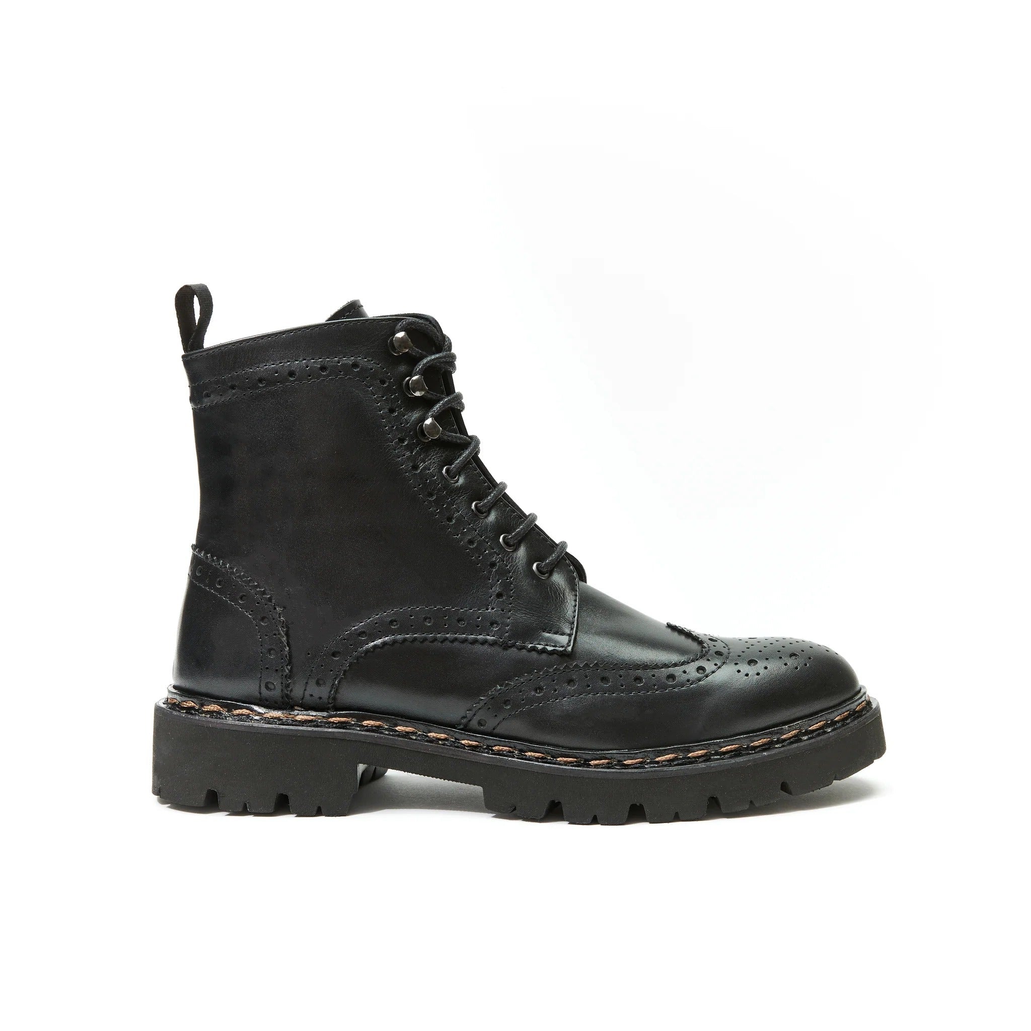 Derby Boots with Golf Toe - Black - Women