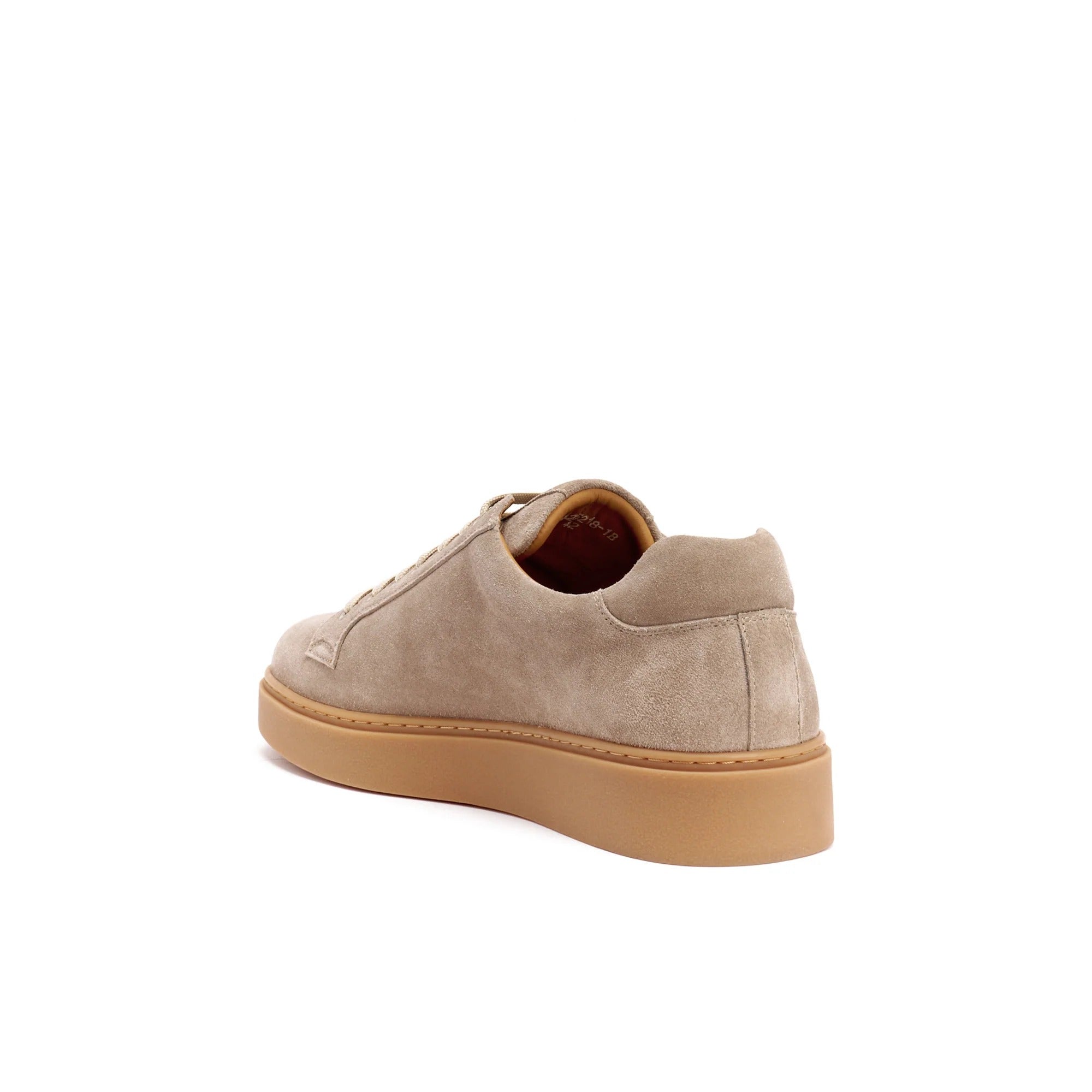 Lace-Up Trainers - Taupe - Men