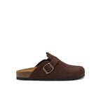 Zuecos Noe Suede Dark Brown - Hombre