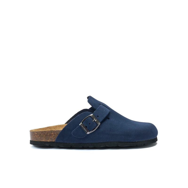 Noe Suede Navy Clogs - Men