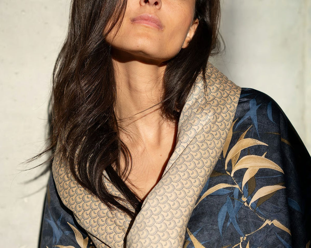 Contemplation - Drap Housse - Marine