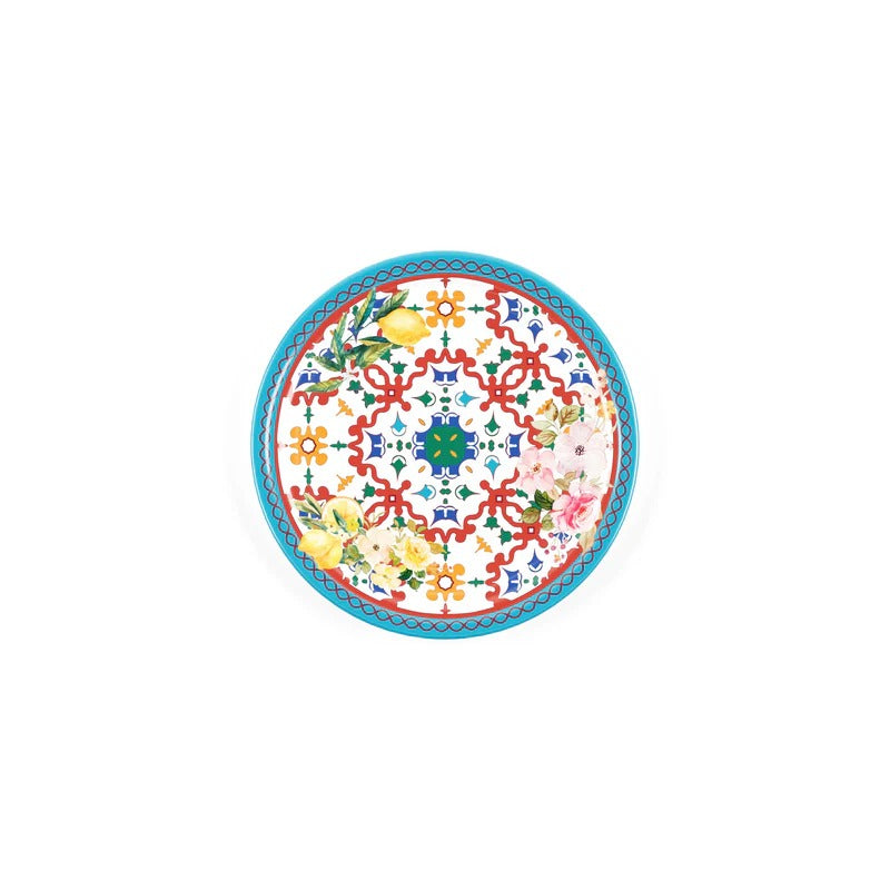 Cuisine - Lot De 4 Assiettes Plates "Flower&Lemon"