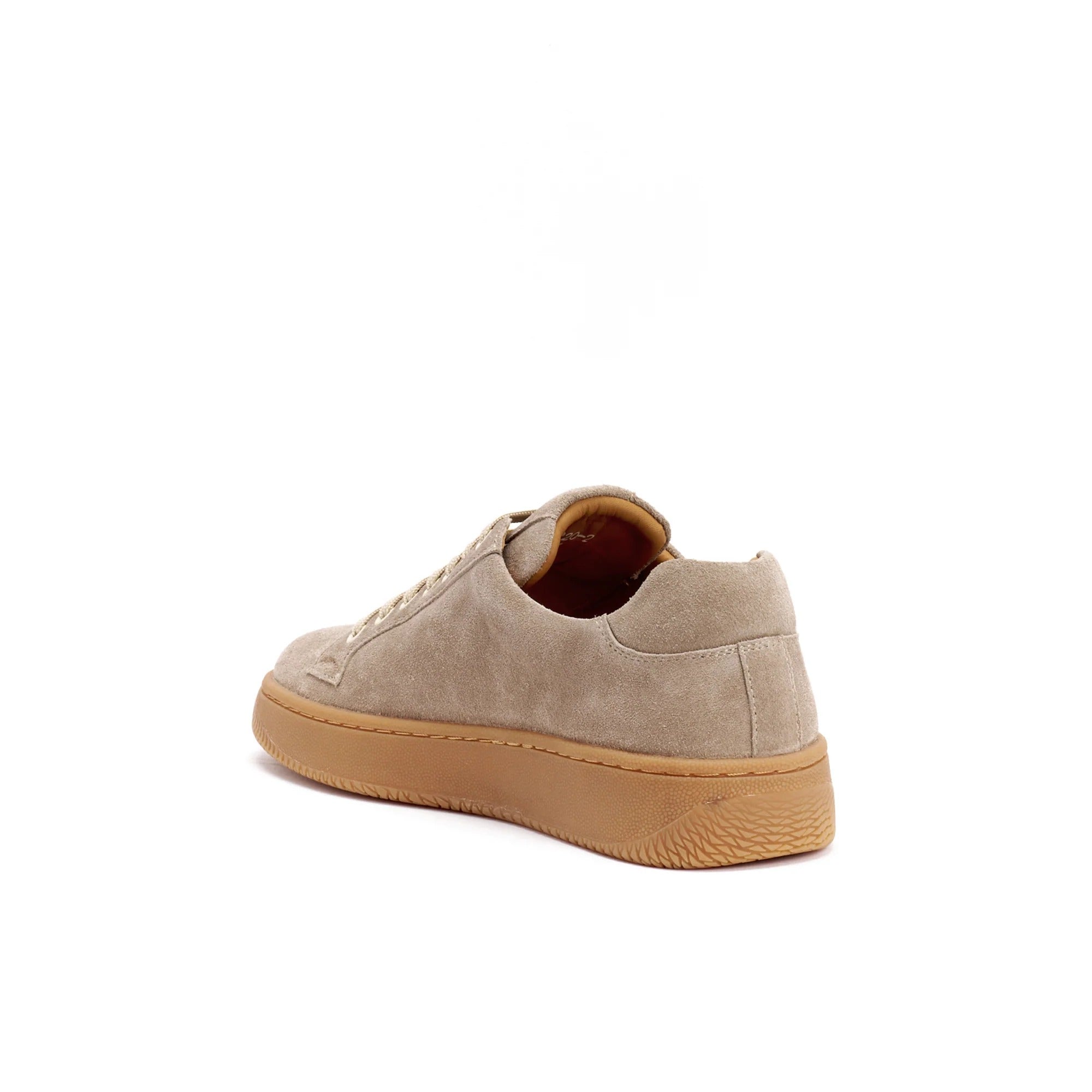Lace-Up Trainers - Taupe - Women