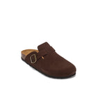 Zuecos Noe Suede Dark Brown - Hombre