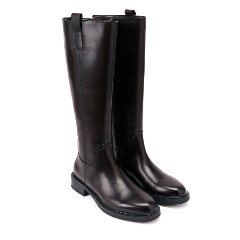 Bottes Haute - Marron Foncé - Femme