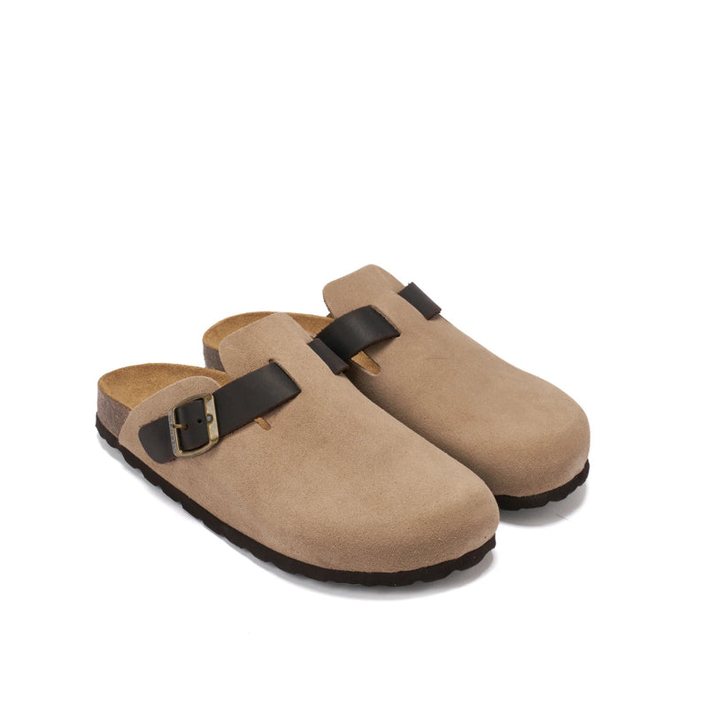 Sabots Noe Suede Taupe - Homme