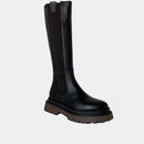 Bottes Clio Tuil Imprevu - Cuir Noir/Marron