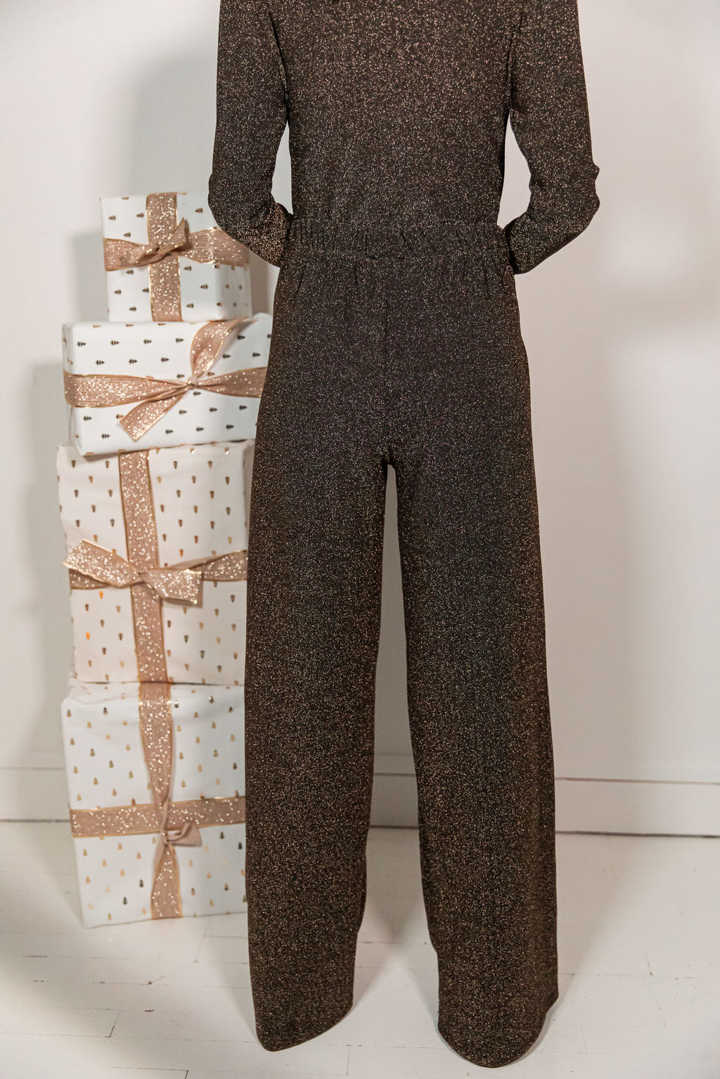 INDIE Bronze - Lurex pants