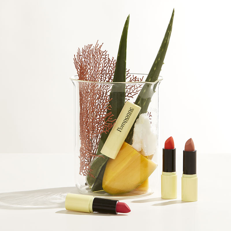 Los ingredientes naturales de la barra de labios Pomponne clean care