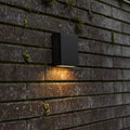 Gemini XF - Aplique de Pared con Alimentación de Red - Aluminio - Negro Mate