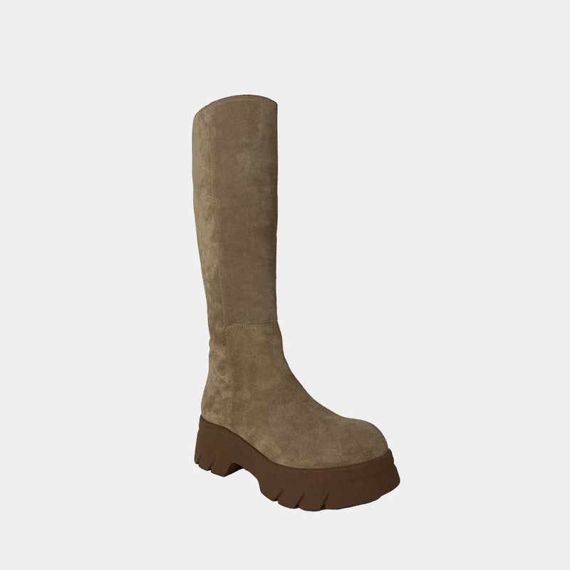 Bottes Clio Tuil Interieur - Tori - Velours Beige