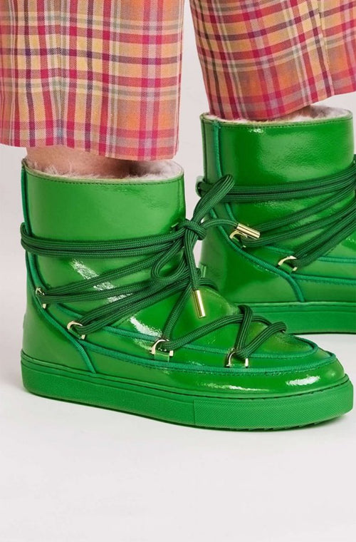 Bottes Sneaker Full Leather Naplack - Green
