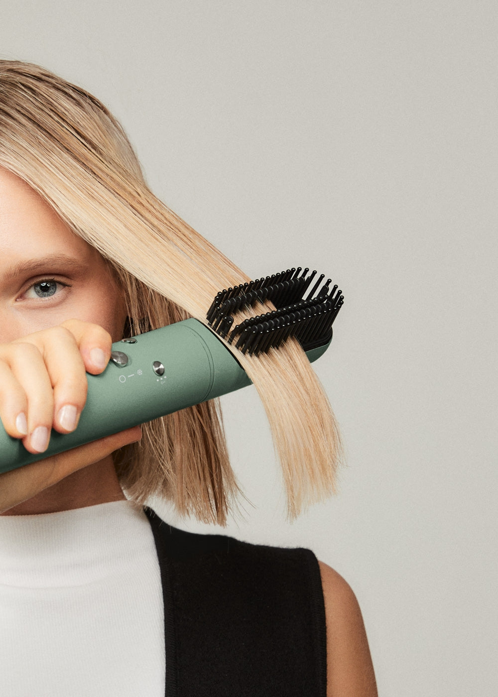 Ion Styler Pro - 5-in-1 Ionic Hair Dryer & Styling Brush - Sage