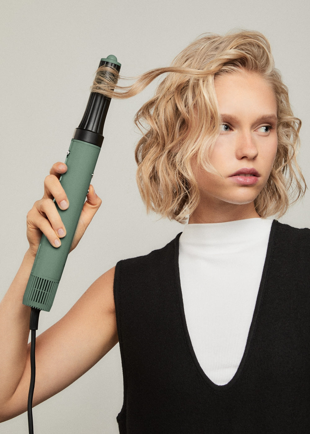 Ion Styler Pro - 5-in-1 Ionic Hair Dryer & Styling Brush - Sage