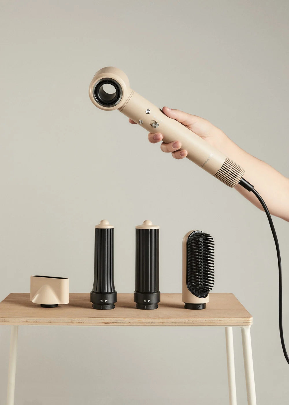 Ion Styler Pro - 5-in-1 Ionic Hair Dryer & Styling Brush - Sand