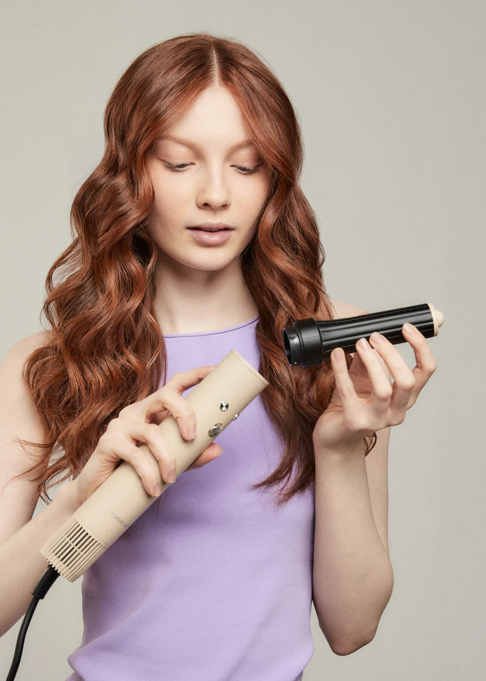 Ion Styler Pro - 5-in-1 Ionic Hair Dryer & Styling Brush - Sand