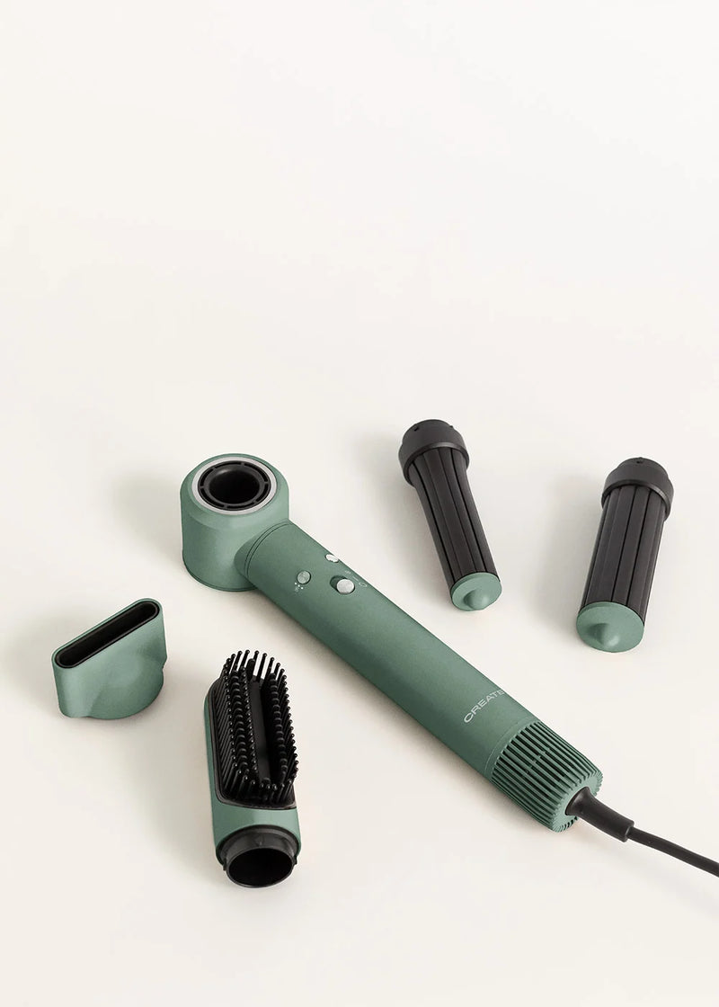 Ion Styler Pro - 5-in-1 Ionic Dryer & Styling Brush - Sage Green