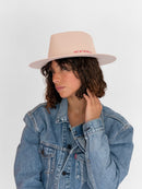 Gorro de Fieltro Iris - Rosa Bebé