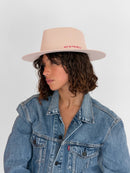 Gorro de Fieltro Iris - Rosa Bebé