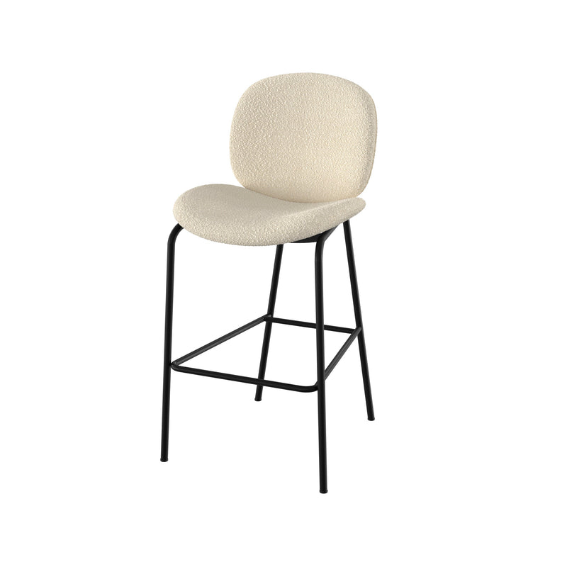 Set of 2 Iris Bar Stools - Beige