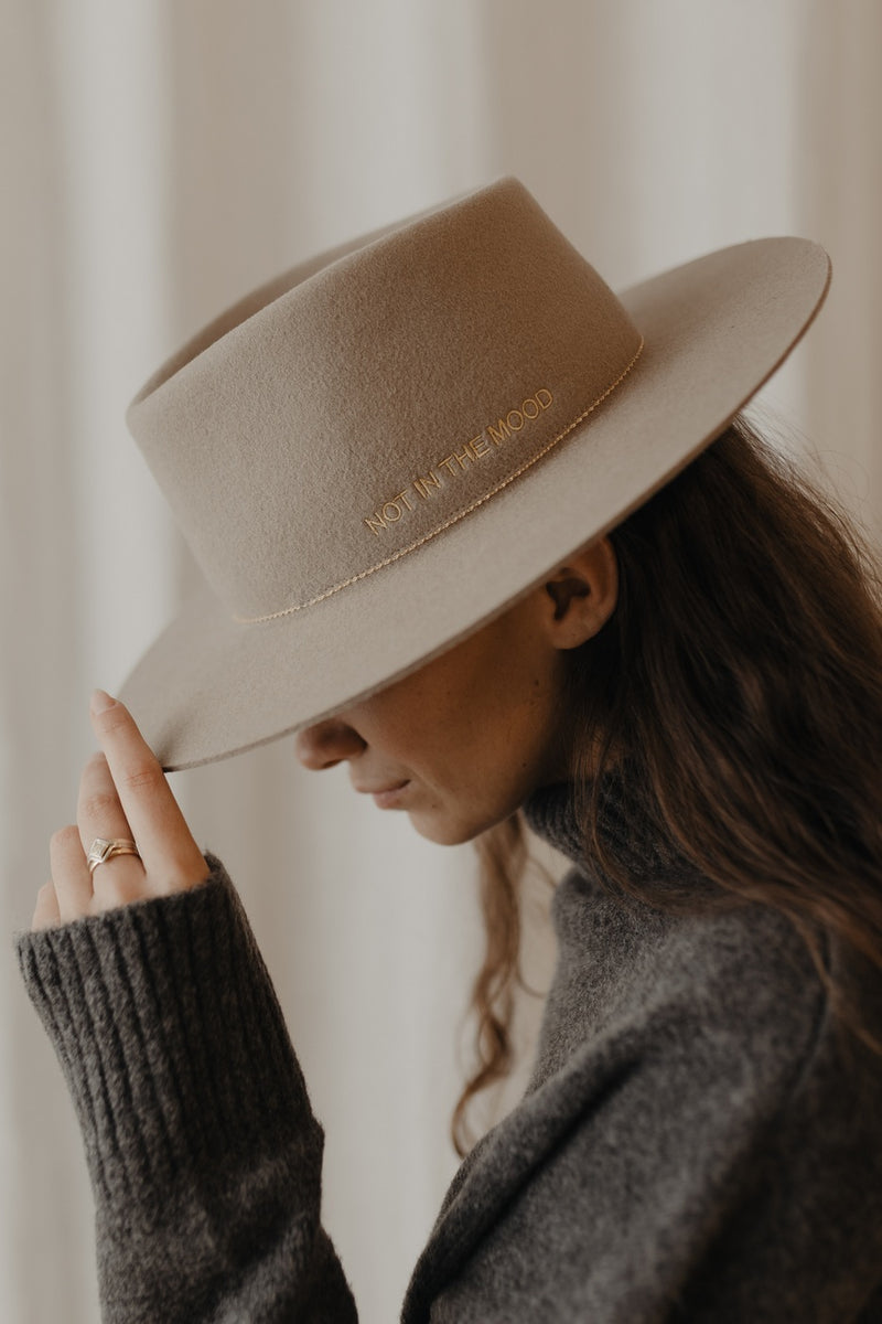 Iris Felt Hat - Ivory