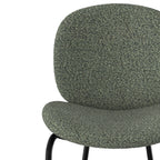 Iris - Lot De 2 Chaises Pour Îlot Central En Tissu Bouclé Vert