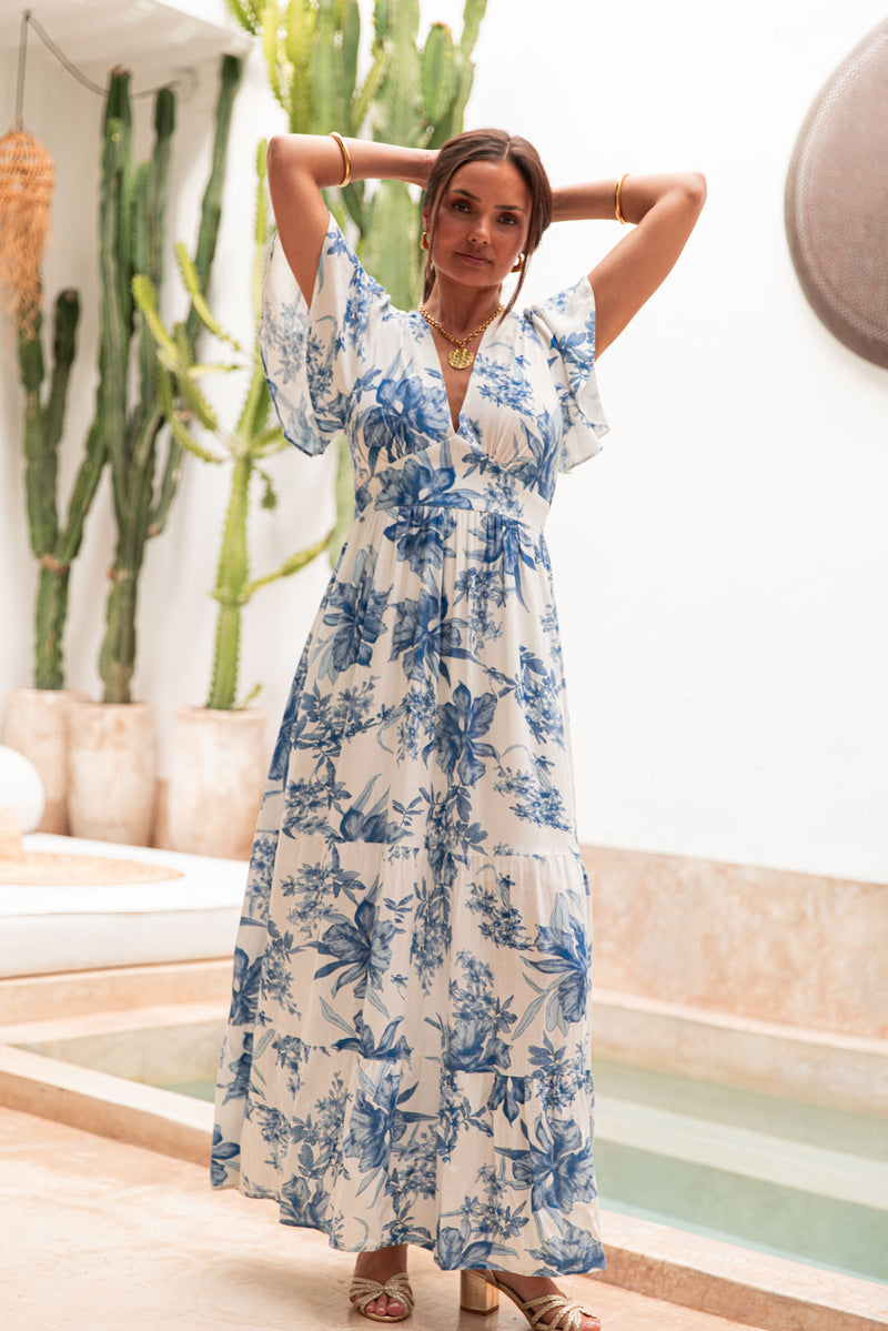 IRMIS Bleue - Robe Fluide