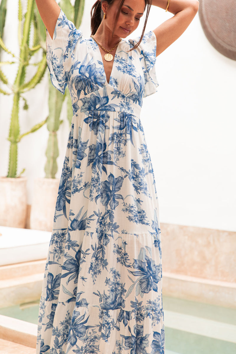IRMIS Bleue - Robe Fluide