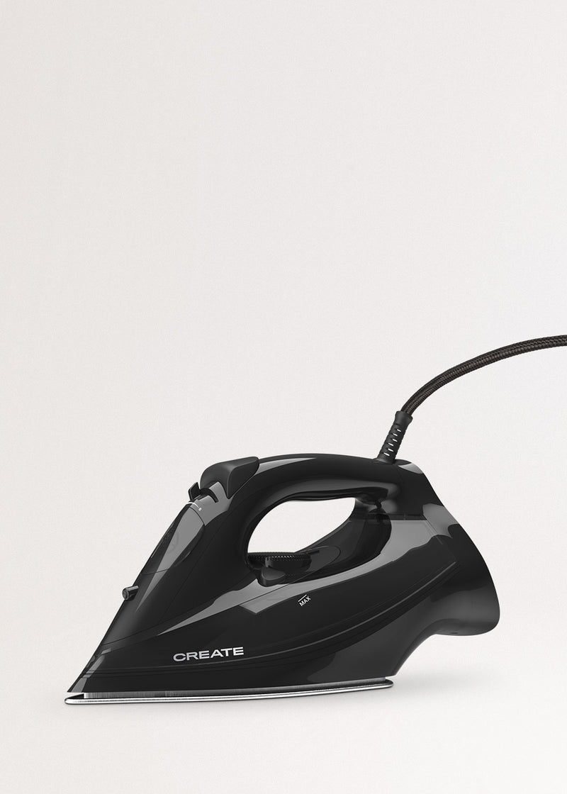 Iron Flat 3000 - Plancha de vapor 3000W - Negra