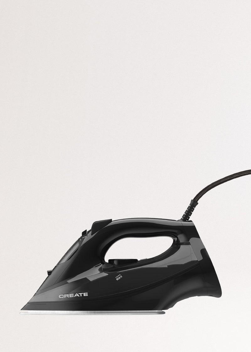 Iron Flat 3000 - Plancha de vapor 3000W - Negra