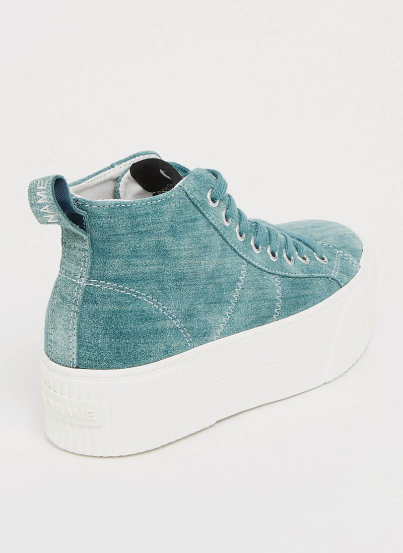 No Name - Baskets Iron Mid - Emeraude - Femme