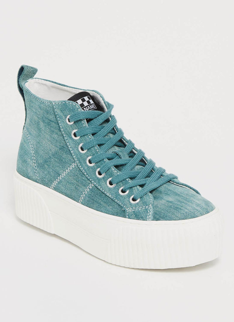 No Name - Baskets Iron Mid - Emeraude - Femme