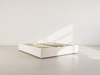 Isa - Letto Contenitore - Velluto a Coste - Beige