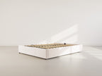 Isa - Letto Contenitore - Velluto a Coste - Beige