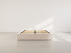 Isa - Letto Contenitore - Velluto a Coste - Beige