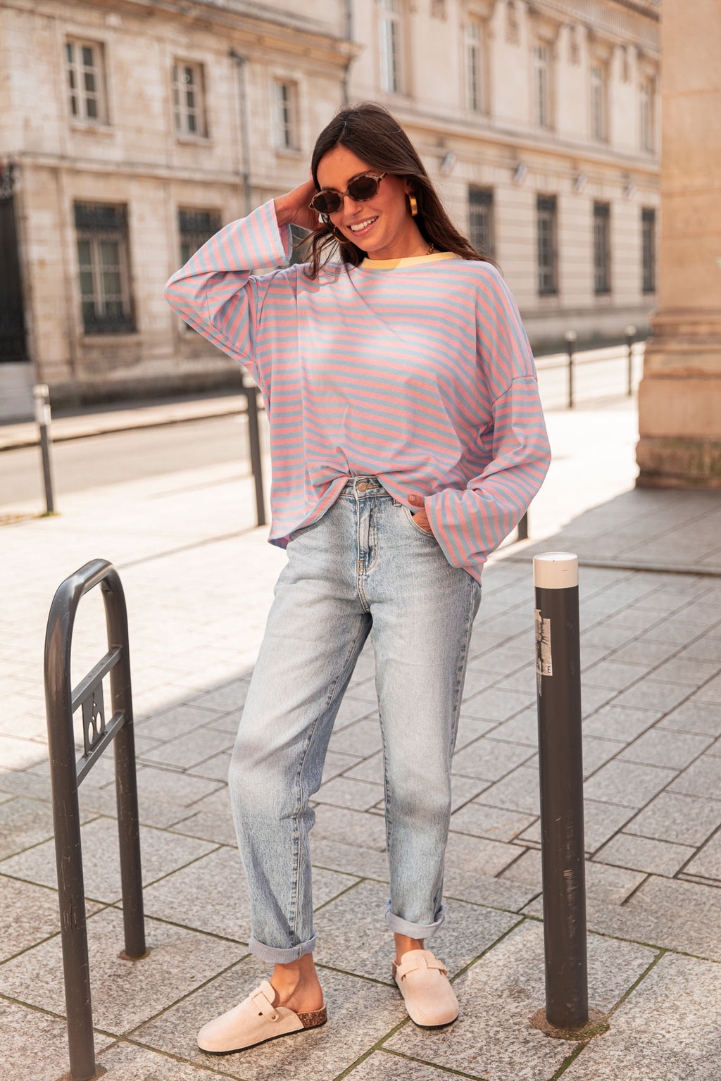 ISIA rosa/giallo - Top oversize