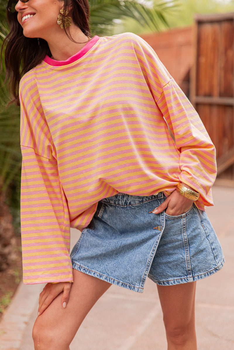 ISIA Jaune/Rose - Top Oversize