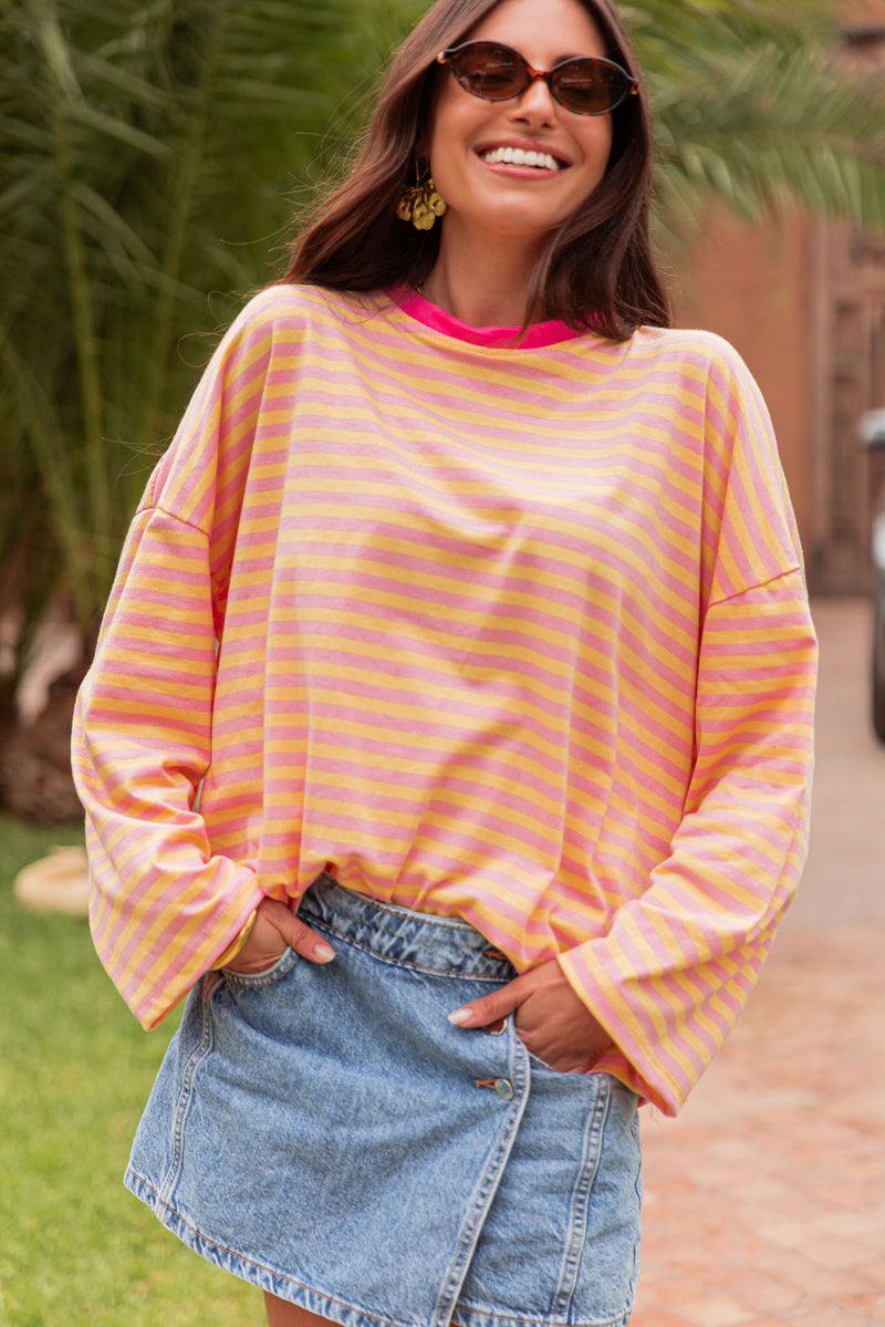 ISIA Jaune/Rose - Top Oversize