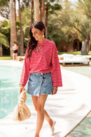 ISIA Rouge/Rose - Top Oversize