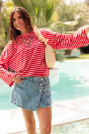 ISIA Rouge/Rose - Top Oversize