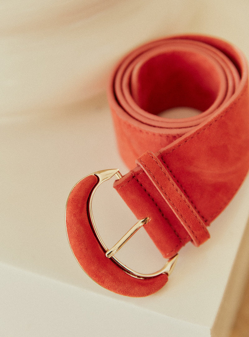 Ceinture Isis Suede - Carmin
