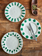Linora - Plate - Green - Stoneware