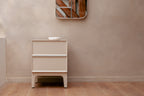 June - Bedside Table - Solid Oak - Beige