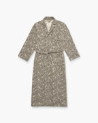 Ivory Squiggle Long Robe - Offwhite