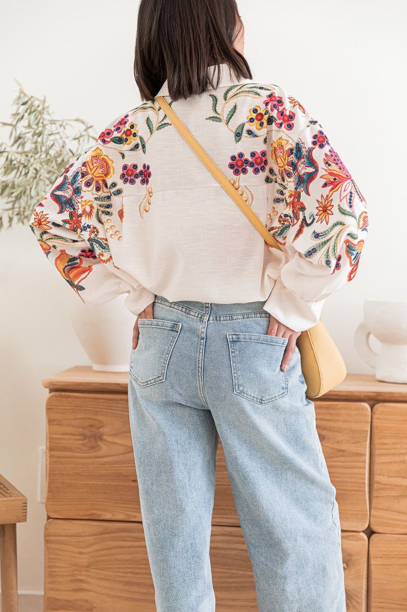 IVY Blanche - Chemise Motifs
